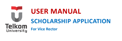 Panduan Aplikasi Beasiswa, Untuk Wakil Rektor
