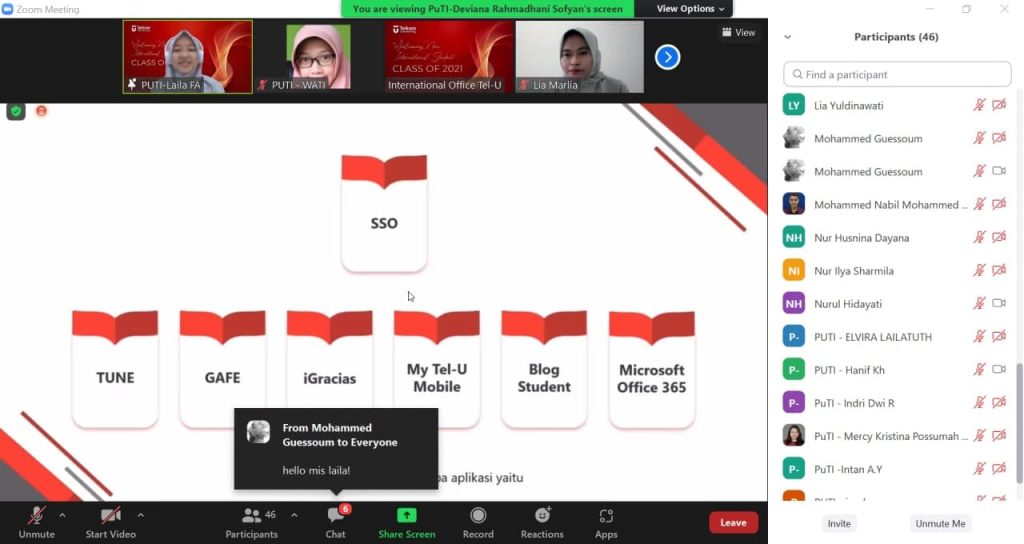 Sosialisasi Mahasiswa Asing
