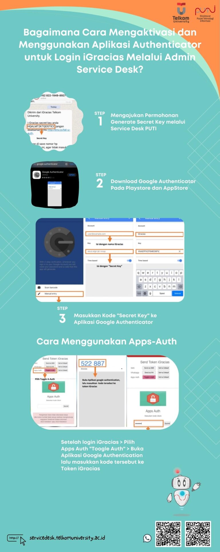 Panduan Aktivasi dan Penggunaan Google Authenticator untuk iGracias melalui Admin Service Desk