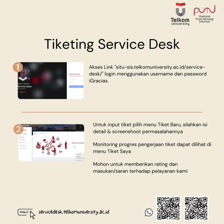 Panduan Login Aplikasi Service Desk