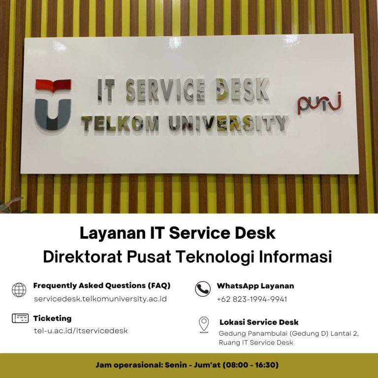 [Info PuTI] Layanan IT Service Desk DirPuTI