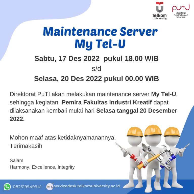 maintenance server my tel-u 17/12/22