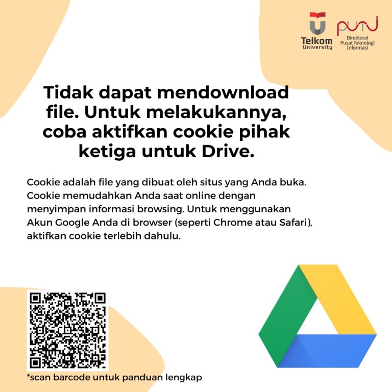 Tidak dapat mendownload file. Untuk melakukannya, coba aktifkan cookie pihak ketiga untuk Drive. (Cover Image)