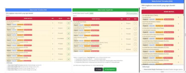 Halaman Registrasi Focus Mode melalui Laptop dan Handphone