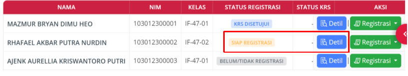 Melakukan Persetujuan KRS