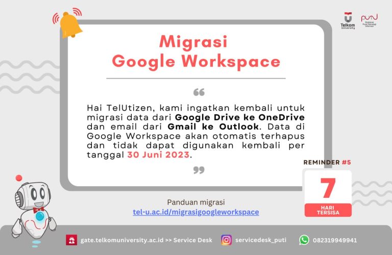 Reminder #5 Migrasi Google Workspace