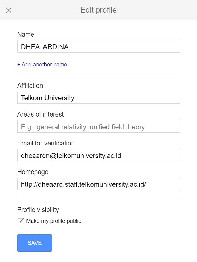 Make My Profil Public Google Scholar