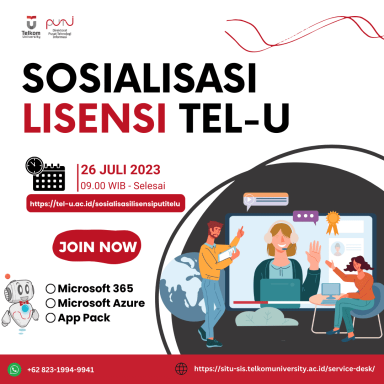 Undangan Sosialisasi Lisensi Telkom University