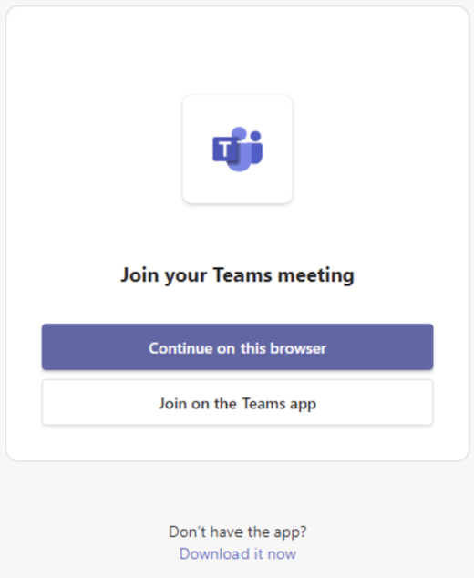 Join Your Teams Meeting