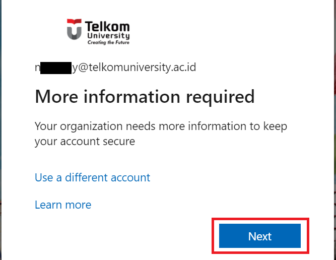 More Information Required (Microsoft 365)