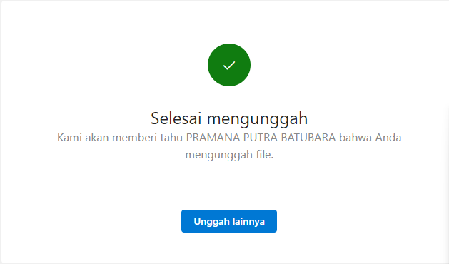 Status Berhasil