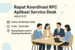 Rapat Koordinasi RFC Aplikasi Service Desk – 09 Oktober 2025
